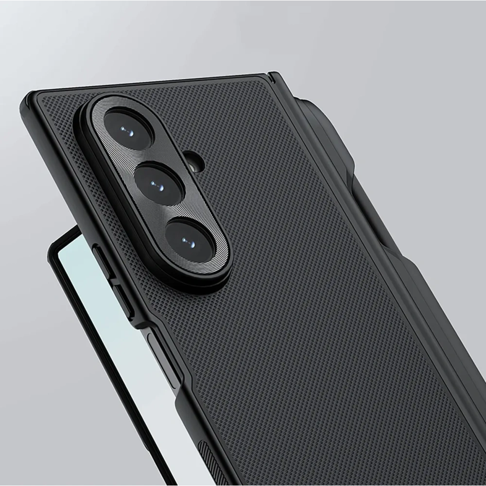 Etui Nillkin Super Frosted Shield Fold Magnetic do Samsung Galaxy Z Fold 7 kompatybilne z MagSafe i z miejscem na S Pen czarne