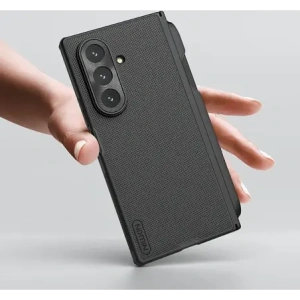 Etui Nillkin Super Frosted Shield Fold Magnetic do Samsung Galaxy Z Fold 7 kompatybilne z MagSafe i z miejscem na S Pen czarne