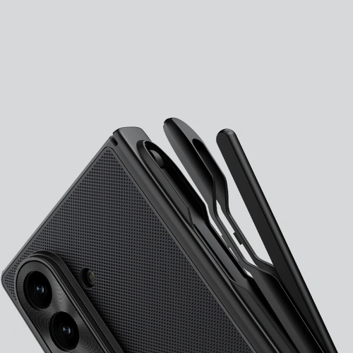 Etui Nillkin Super Frosted Shield Fold Magnetic do Samsung Galaxy Z Fold 7 kompatybilne z MagSafe i z miejscem na S Pen czarne