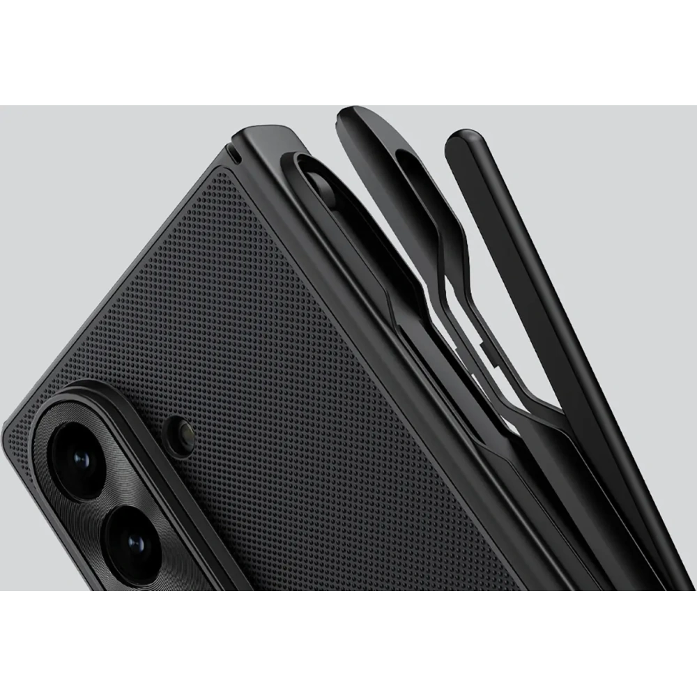Etui Nillkin Super Frosted Shield Fold Magnetic do Samsung Galaxy Z Fold 7 kompatybilne z MagSafe i z miejscem na S Pen czarne
