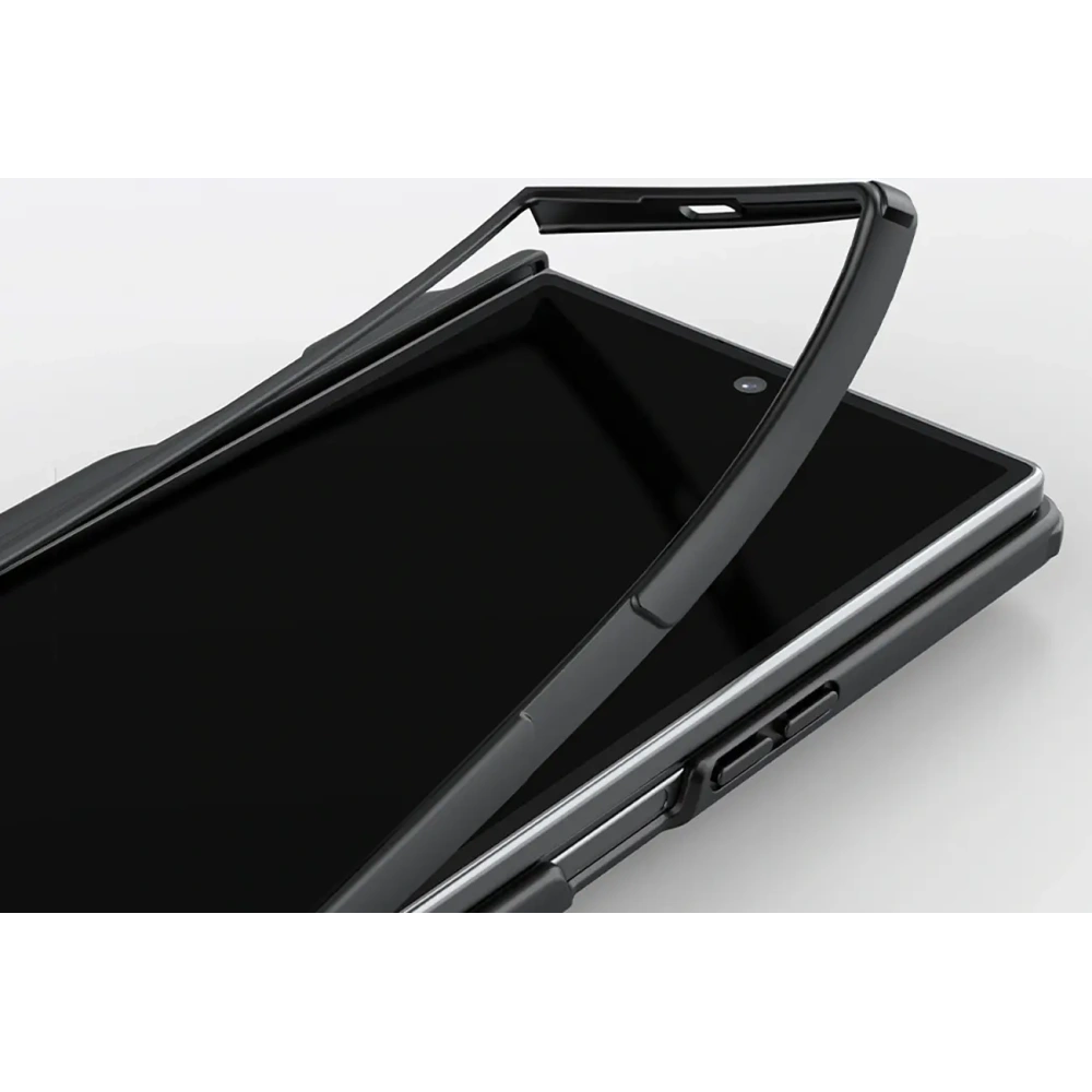 Etui Nillkin Super Frosted Shield Fold Magnetic do Samsung Galaxy Z Fold 7 kompatybilne z MagSafe i z miejscem na S Pen czarne