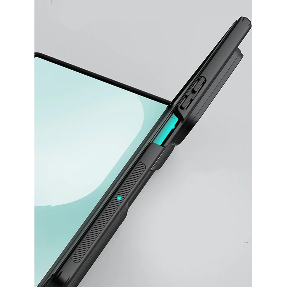 Etui Nillkin Super Frosted Shield Fold Magnetic do Samsung Galaxy Z Fold 7 kompatybilne z MagSafe i z miejscem na S Pen czarne