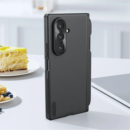 Etui Nillkin Super Frosted Shield Fold Magnetic do Samsung Galaxy Z Fold 7 kompatybilne z MagSafe i z miejscem na S Pen czarne