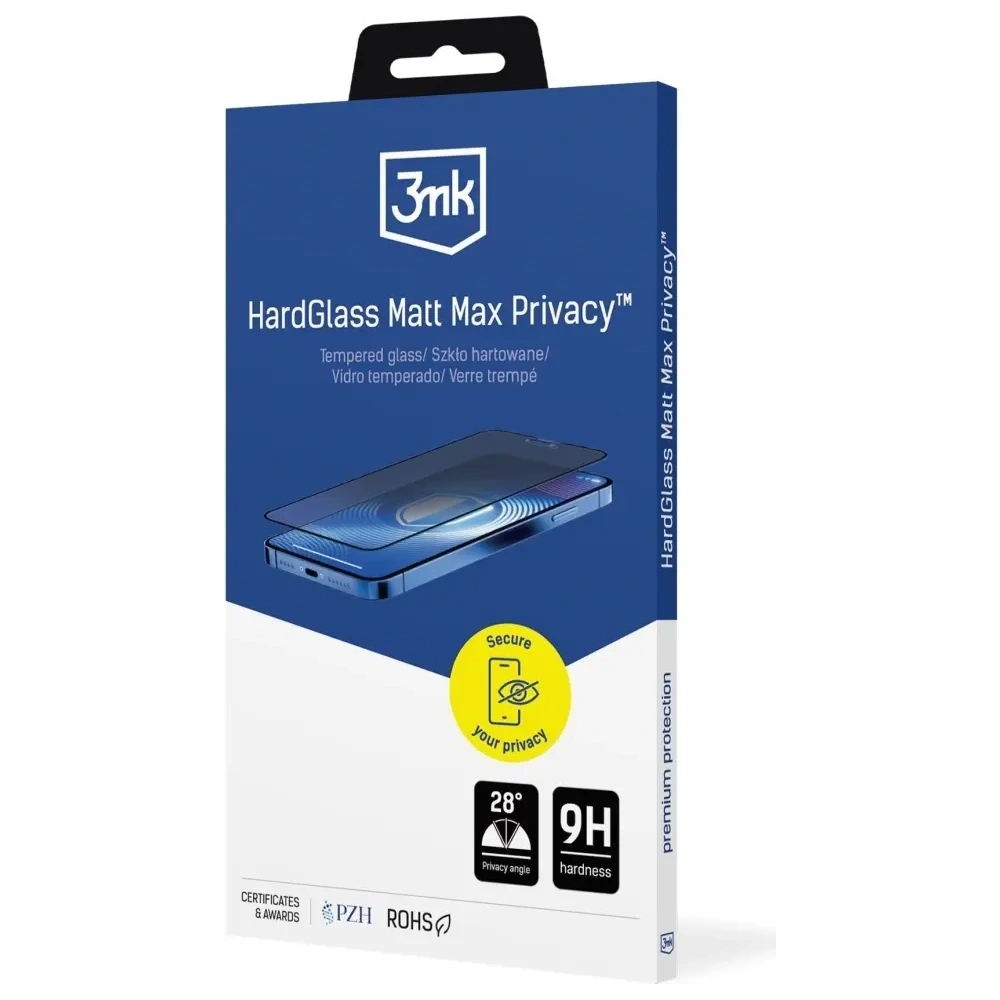 Szkło prywatyzujące 3MK HardGlass Matt Max Privacy do Apple iPhone Air