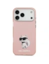 Etui Karl Lagerfeld IML Aquarelle Choupette & Logo MagSafe do Apple iPhone 17 Pro Max różowy