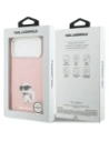 Etui Karl Lagerfeld IML Aquarelle Choupette & Logo MagSafe do Apple iPhone 17 Pro Max różowy