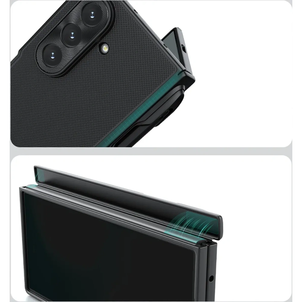 Etui Nillkin Super Frosted Shield Fold Magnetic do Samsung Galaxy Z Fold 7 kompatybilne z MagSafe czarne