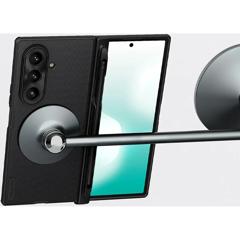 Etui Nillkin Super Frosted Shield Fold Magnetic do Samsung Galaxy Z Fold 7 kompatybilne z MagSafe czarne