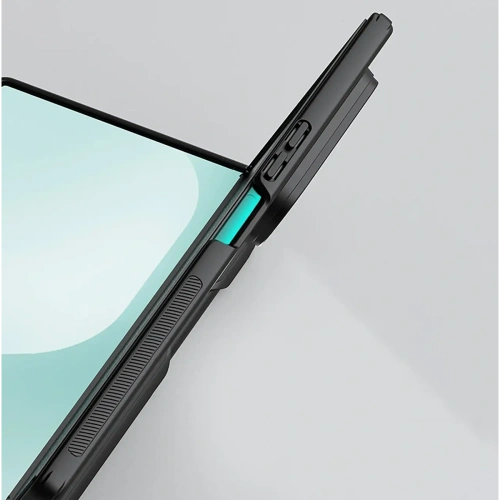 Etui Nillkin Super Frosted Shield Fold Magnetic do Samsung Galaxy Z Fold 7 kompatybilne z MagSafe czarne