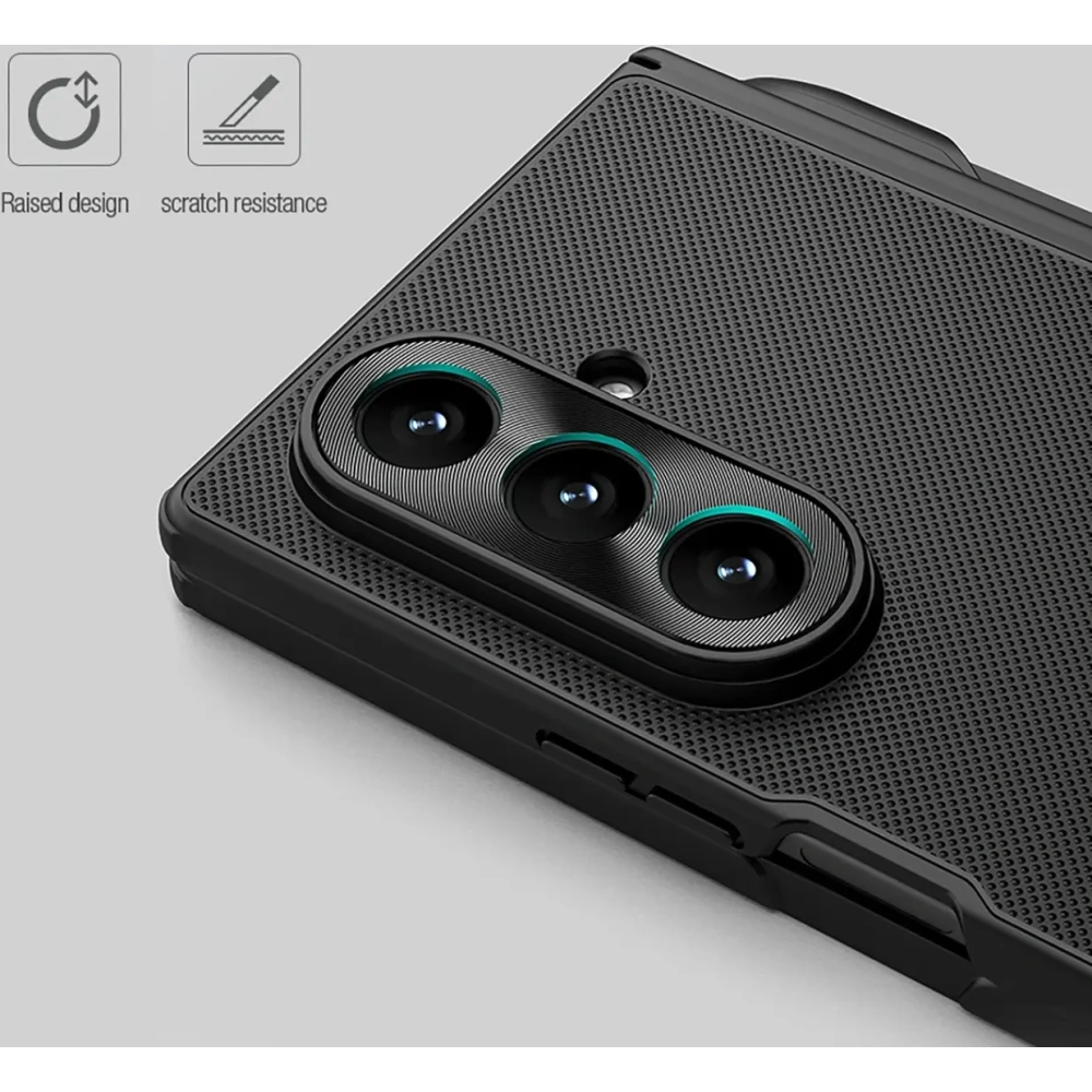 Etui Nillkin Super Frosted Shield Fold Magnetic do Samsung Galaxy Z Fold 7 kompatybilne z MagSafe czarne