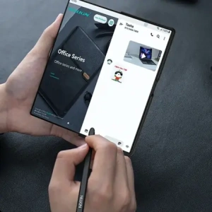 Etui Nillkin Qin Pro do Samsung Galaxy Z Fold 7 z miejscem na S Pen czarne