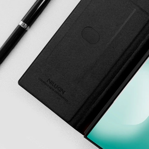 Etui Nillkin Qin Pro do Samsung Galaxy Z Fold 7 z miejscem na S Pen czarne