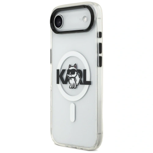 Etui Karl Lagerfeld IML Choupette Sketch Logo MagSafe do Apple iPhone Air przezroczysty