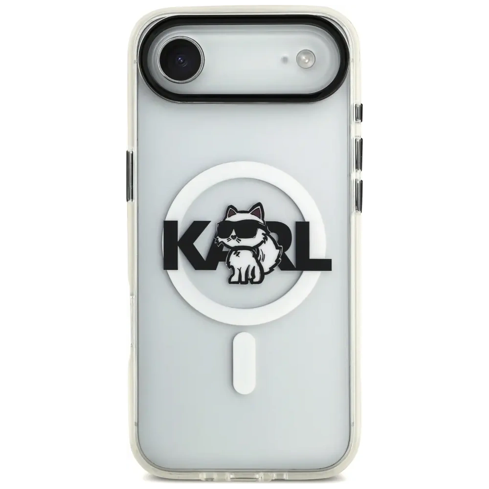 Etui Karl Lagerfeld IML Choupette Sketch Logo MagSafe do Apple iPhone Air przezroczysty