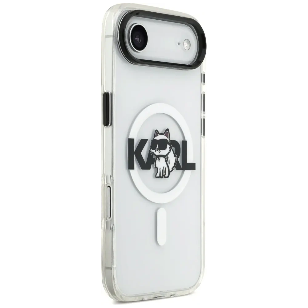 Etui Karl Lagerfeld IML Choupette Sketch Logo MagSafe do Apple iPhone Air przezroczysty