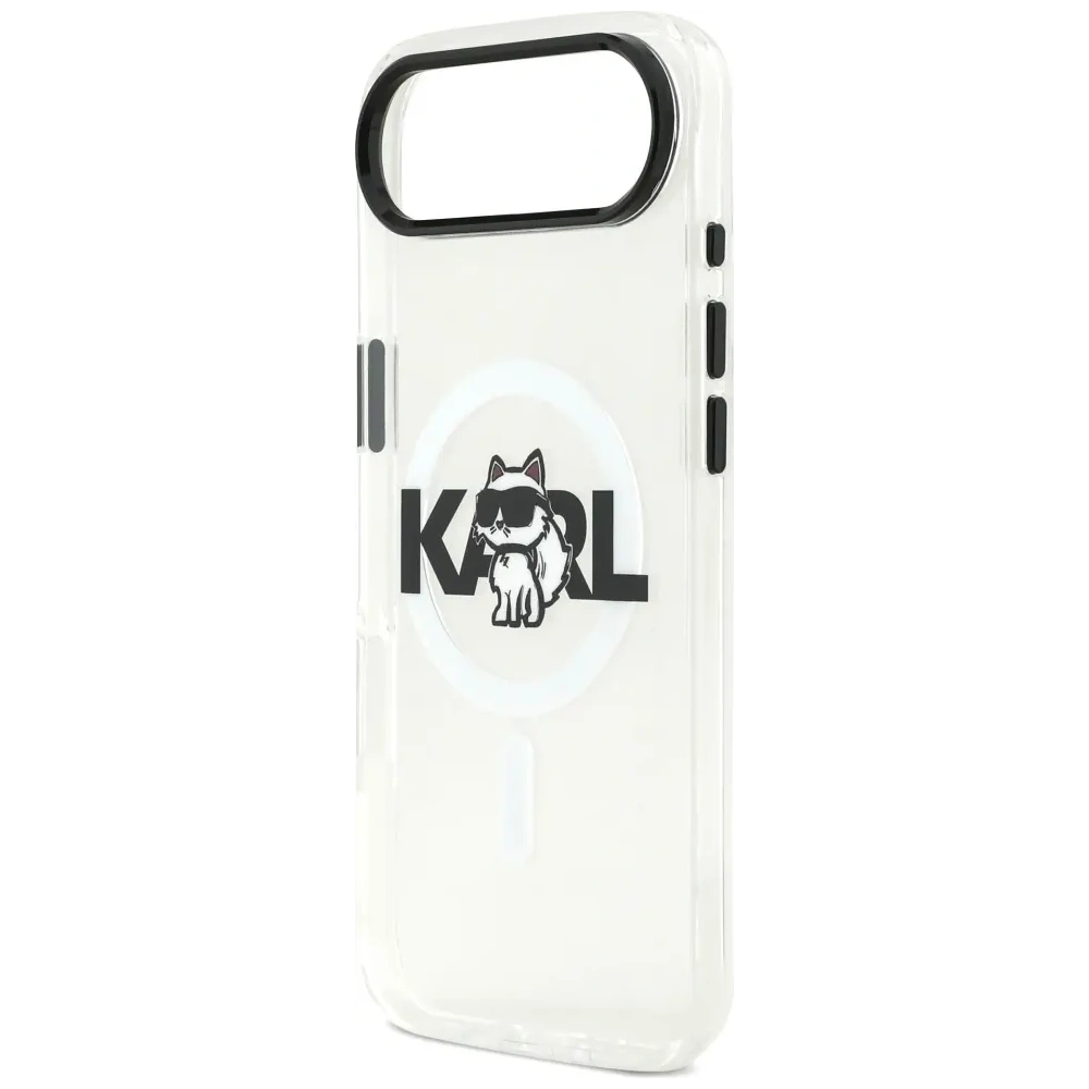 Etui Karl Lagerfeld IML Choupette Sketch Logo MagSafe do Apple iPhone Air przezroczysty