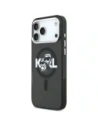 Etui Karl Lagerfeld IML Glitter Karl & Choupette Sketch Logo MagSafe do Apple iPhone 17 Pro Max czarny