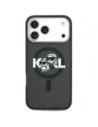 Etui Karl Lagerfeld IML Glitter Karl & Choupette Sketch Logo MagSafe do Apple iPhone 17 Pro Max czarny