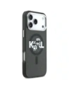 Etui Karl Lagerfeld IML Glitter Karl & Choupette Sketch Logo MagSafe do Apple iPhone 17 Pro Max czarny