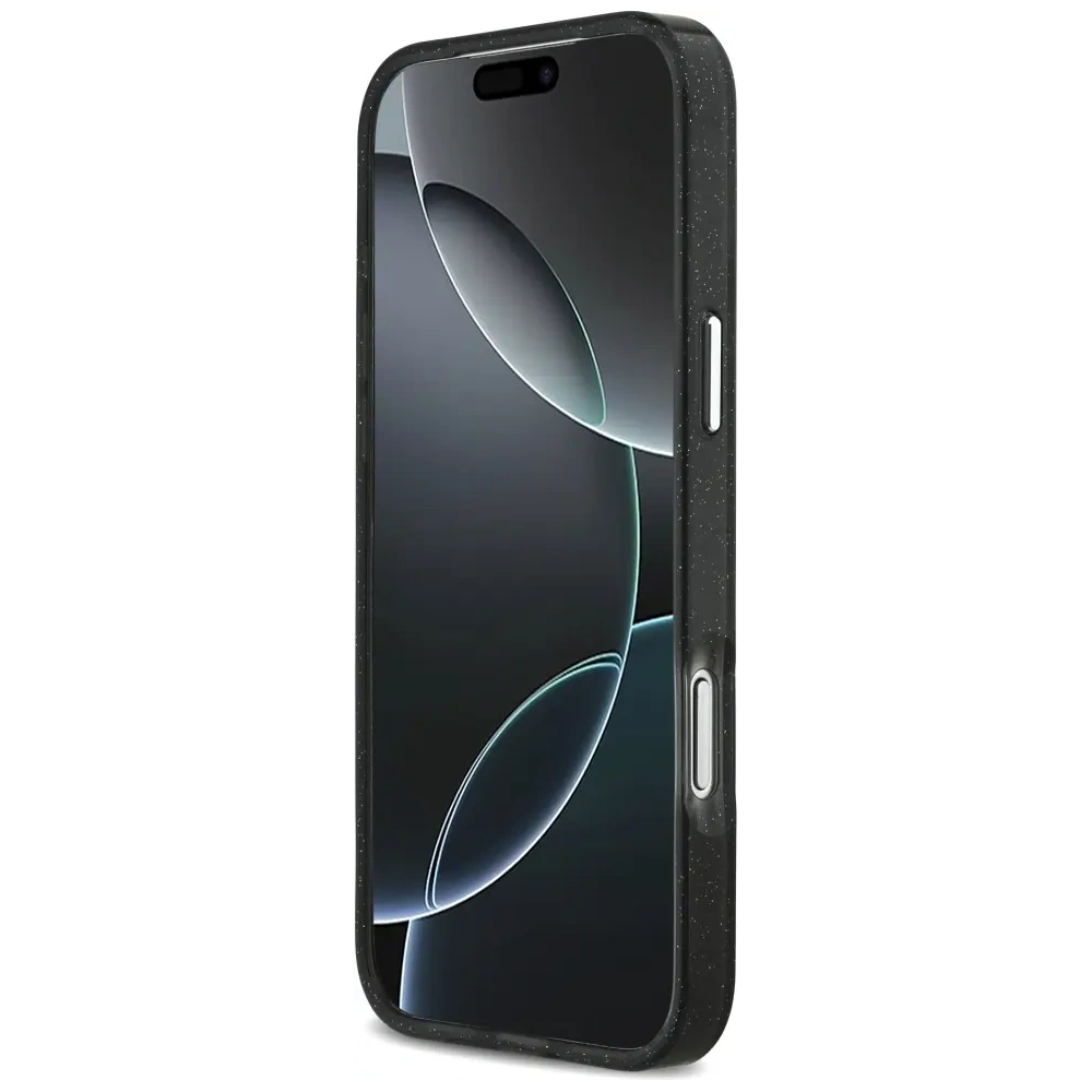 Etui Karl Lagerfeld IML Glitter Karl & Choupette Sketch Logo MagSafe do Apple iPhone 17 Pro Max czarny