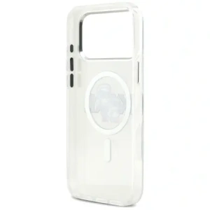 Etui Karl Lagerfeld IML Glitter Karl & Choupette Sketch Logo MagSafe do Apple iPhone 17 Pro Max przezroczysty
