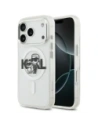 Etui Karl Lagerfeld IML Glitter Karl & Choupette Sketch Logo MagSafe do Apple iPhone 17 Pro przezroczysty