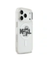 Etui Karl Lagerfeld IML Glitter Karl & Choupette Sketch Logo MagSafe do Apple iPhone 17 Pro przezroczysty