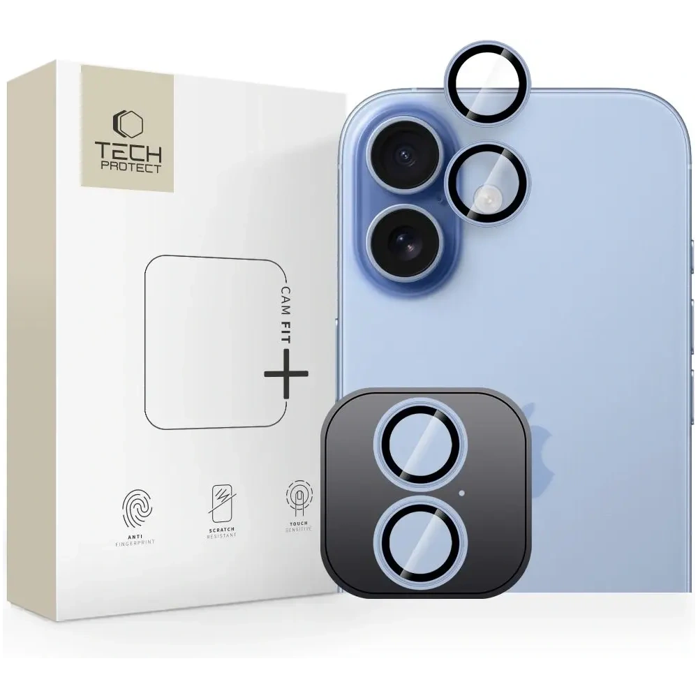 Osłona aparatu Tech-Protect Camring Fit+ do Apple iPhone 17 Mist Blue