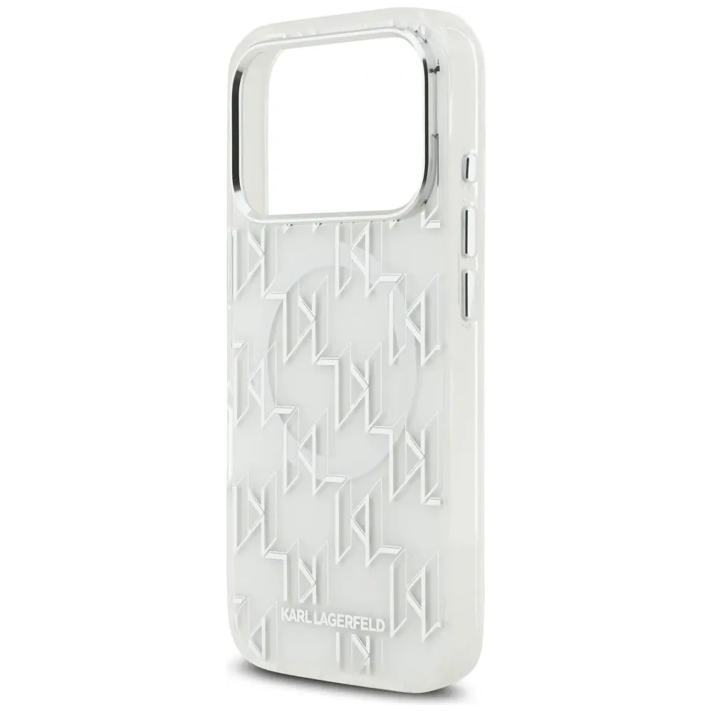 Etui Karl Lagerfeld IML KL Monogram MagSafe do Apple iPhone 17 Pro biały