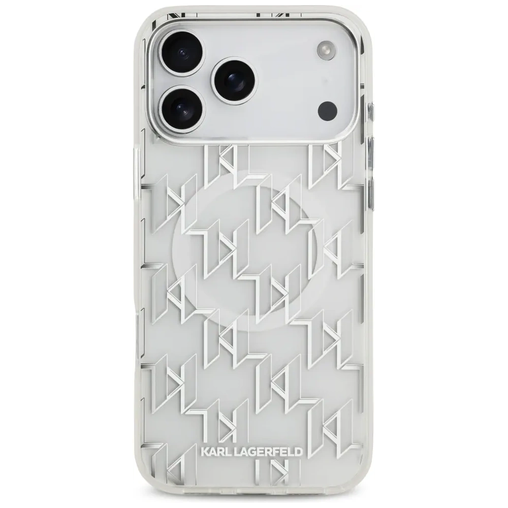Etui Karl Lagerfeld IML KL Monogram MagSafe do Apple iPhone 17 Pro Max biały