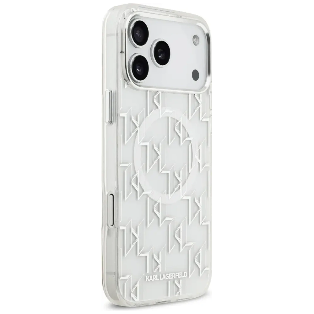 Etui Karl Lagerfeld IML KL Monogram MagSafe do Apple iPhone 17 Pro Max biały