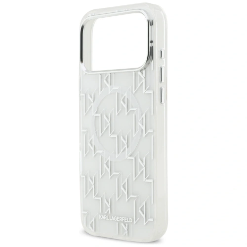 Etui Karl Lagerfeld IML KL Monogram MagSafe do Apple iPhone 17 Pro Max biały