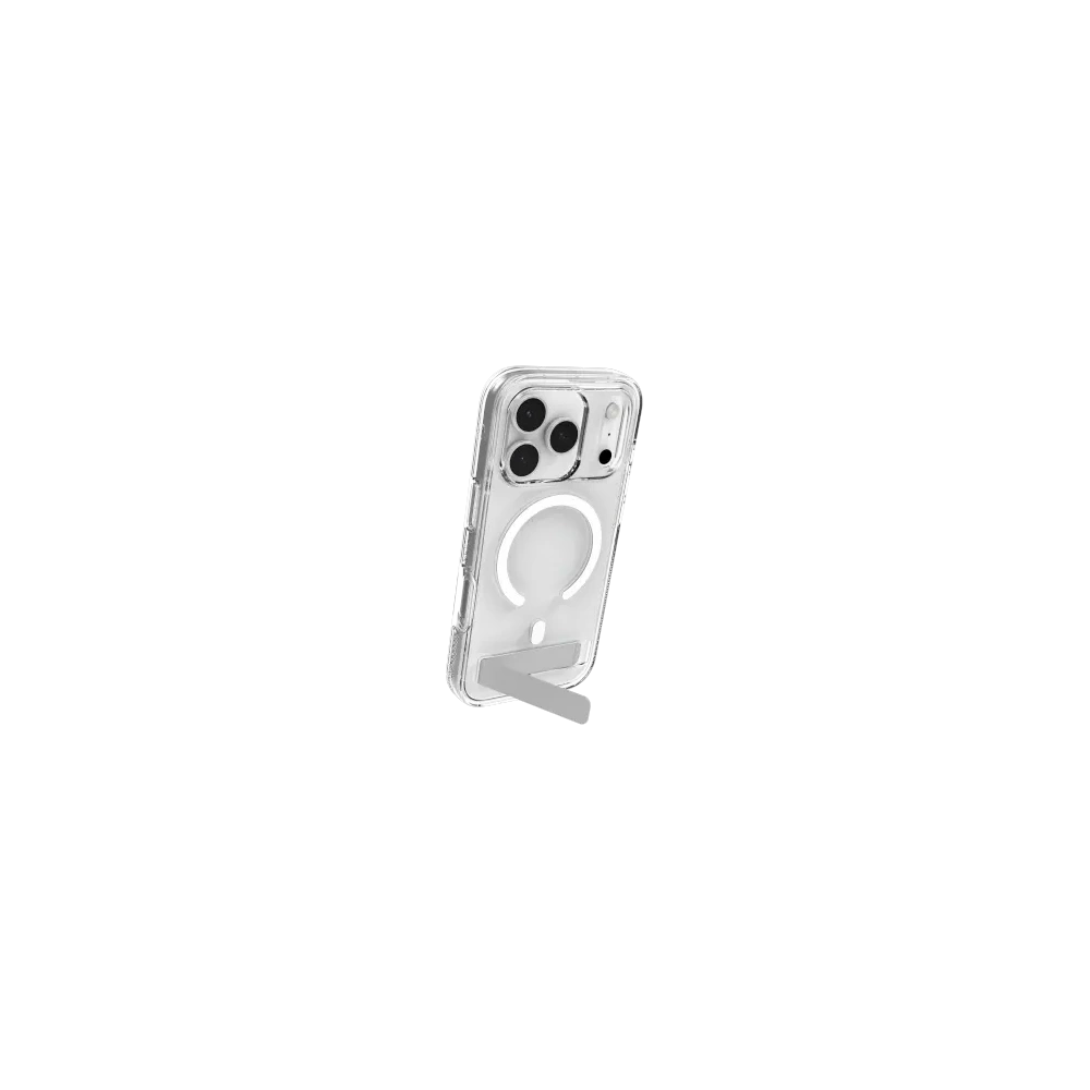 Etui z podstawką ZAGG Crystal Palace Snap KS do Apple iPhone 17 Pro kompatybilne z MagSafe (clear)