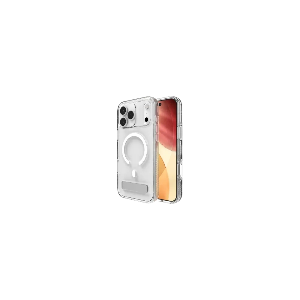 Etui z podstawką ZAGG Crystal Palace Snap KS do Apple iPhone 17 Pro Max kompatybilne z MagSafe (clear)