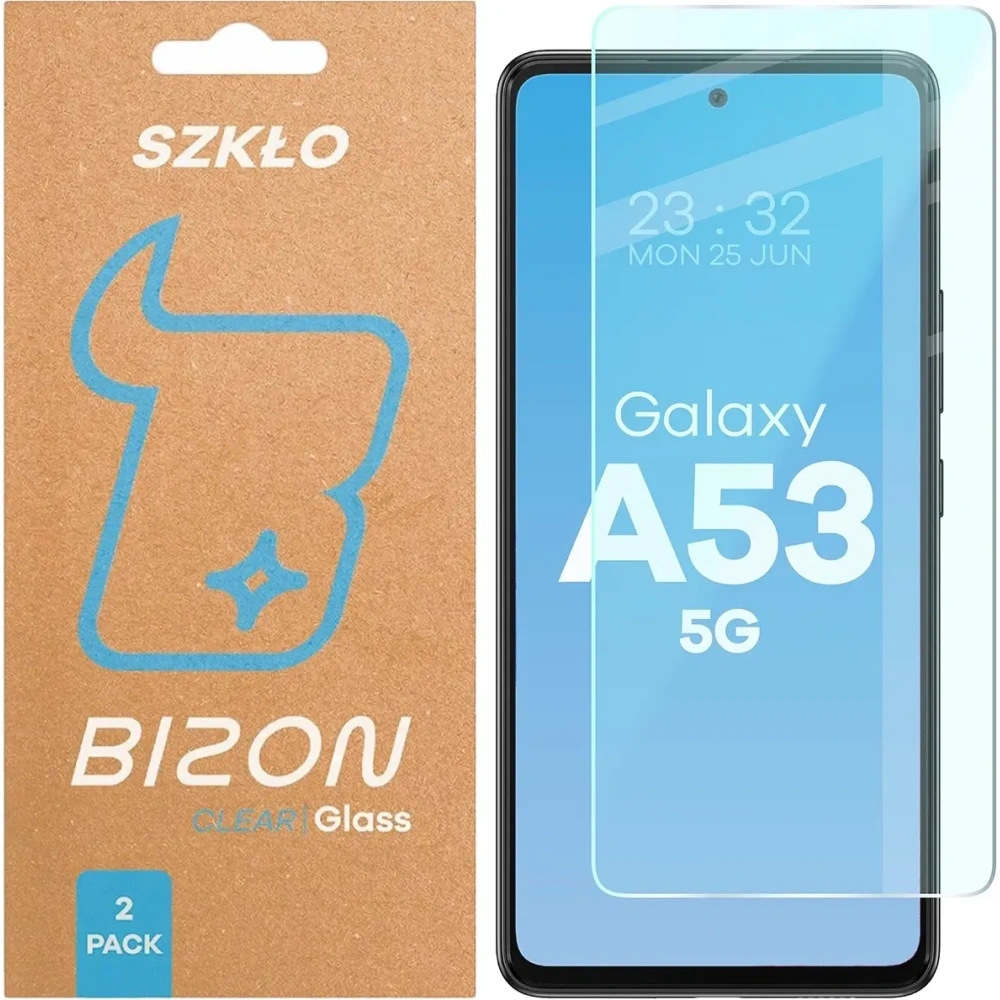 Szkło hartowane Bizon Glass Clear Duo do Samsung Galaxy A53 5G [2 PACK]