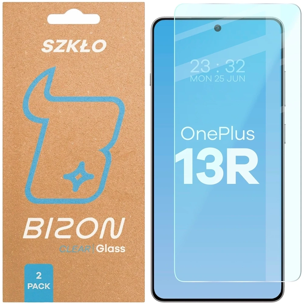 Szkło hartowane Bizon Glass Clear Duo do OnePlus 13R [2 PACK]