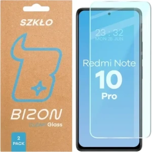 Szkło hartowane Bizon Glass Clear Duo do Xiaomi Redmi Note 10 Pro [2 PACK]