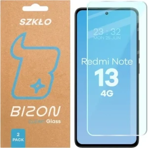 Szkło hartowane Bizon Glass Clear Duo do Xiaomi Redmi Note 13 4G [2 PACK]