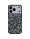 Etui Karl Lagerfeld IML Leopard Pattern MagSafe do Apple iPhone 17 Pro czarny