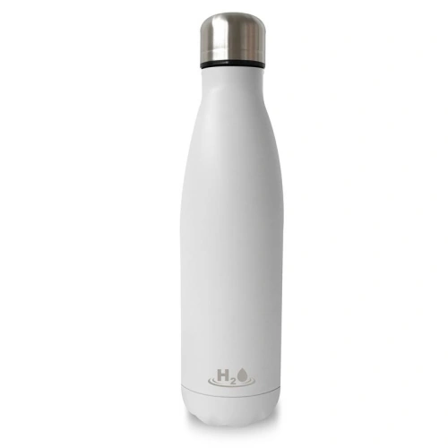 Buy PURO H2O Thermal Stainless Steel Water Bottle 500ml (Matt White) - PUR149WHT - {ean13} - Home Screen Store Europe