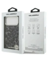 Etui Karl Lagerfeld IML Leopard Pattern MagSafe do Apple iPhone 17 Pro Max czarny