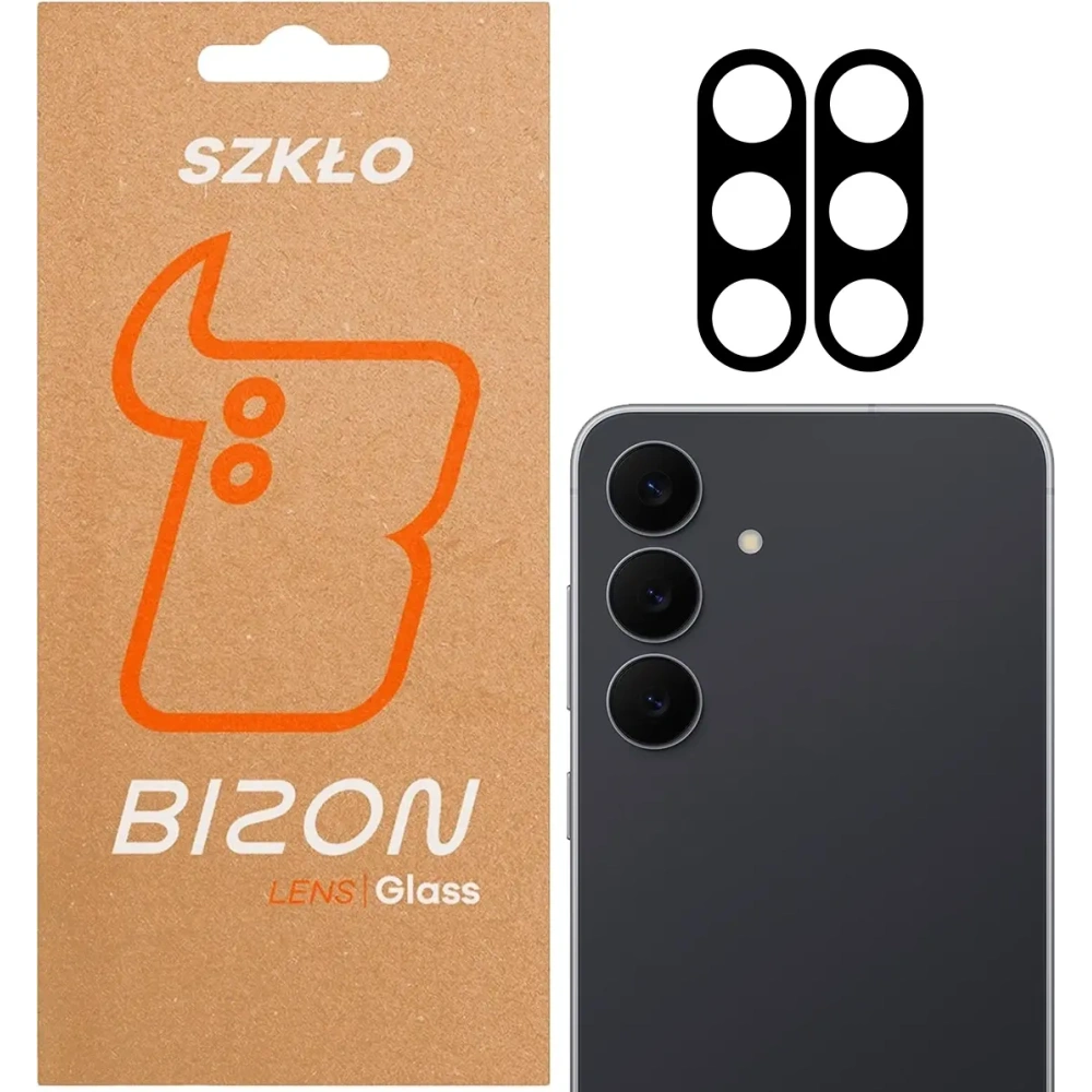 Szkło na aparat Bizon Glass Lens do Samsung Galaxy S25 FE [2 PACK]