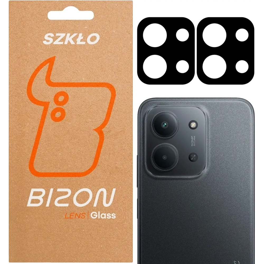 Szkło na aparat Bizon Glass Lens do Xiaomi Redmi 15C 4G / 5G 173mm [2 PACK]
