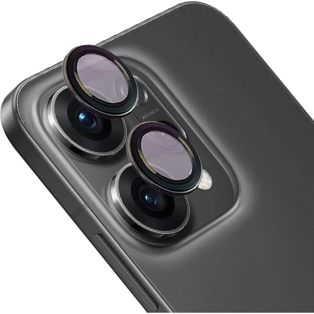 Szkło na aparat Bizon Glass Snap Lens do Oppo Reno 14 czarna ramka