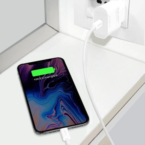 Buy Puro Fast Charger Power Delivery Mini Travel Charger USB-C, 18 W (white) - PUR151WHT - {ean13} - Home Screen Store Europe