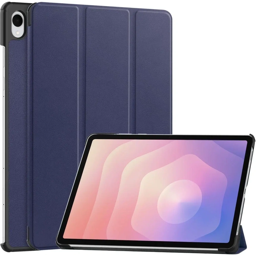 Etui z klapką Bizon Case Tab Croc do Samsung Galaxy Tab S11 granatowe
