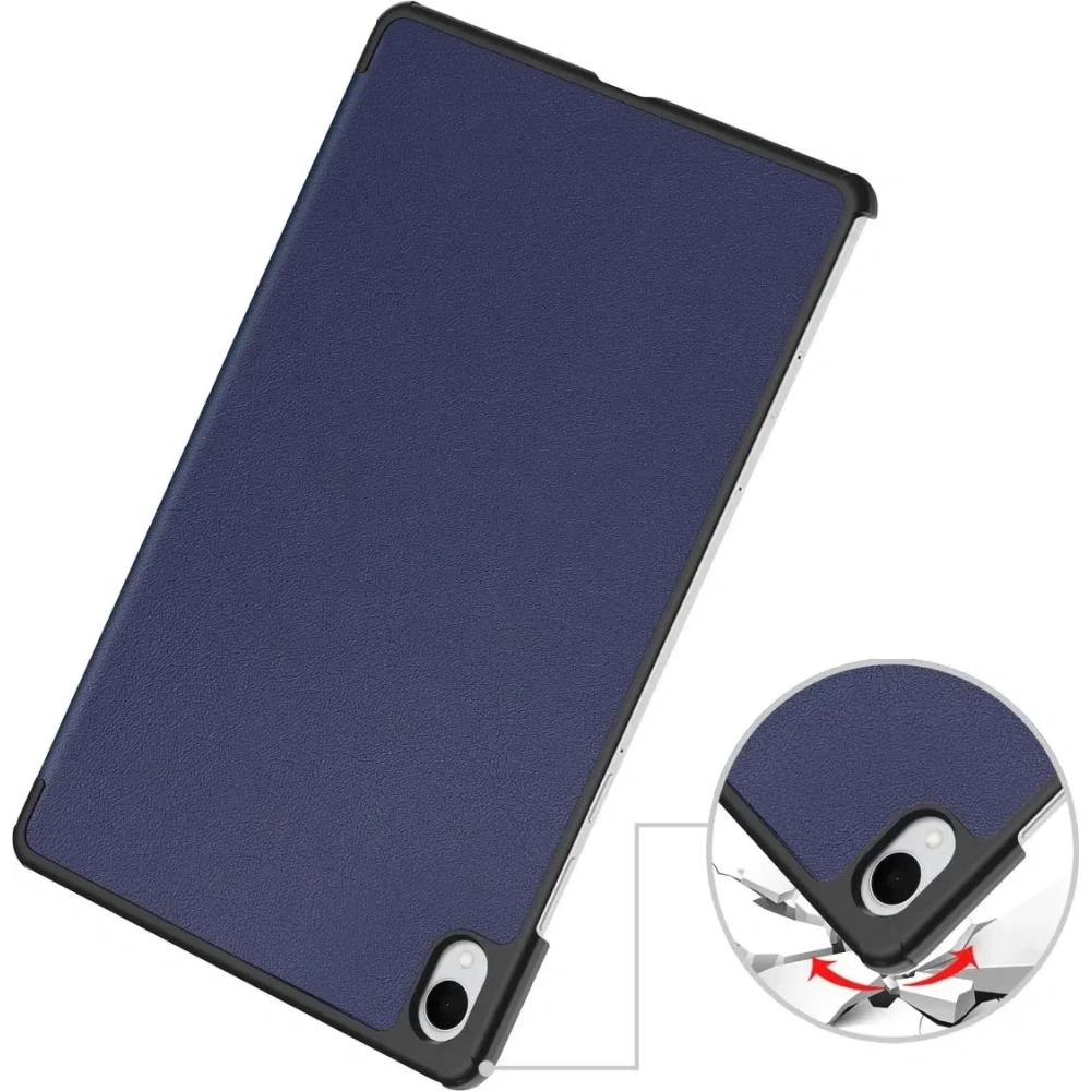 Etui z klapką Bizon Case Tab Croc do Samsung Galaxy Tab S11 granatowe