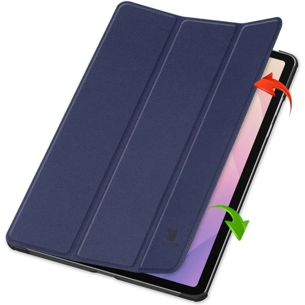 Etui z klapką Bizon Case Tab Croc do Samsung Galaxy Tab S11 granatowe