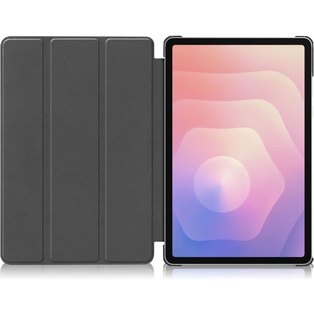 Etui z klapką Bizon Case Tab Croc do Samsung Galaxy Tab S11 ciemnozielone