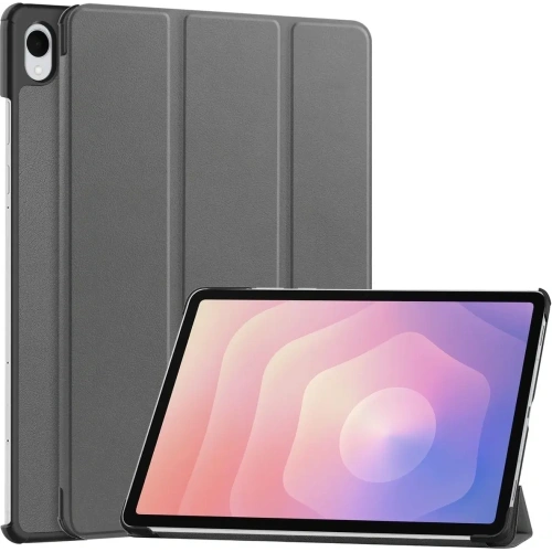 Etui z klapką Bizon Case Tab Croc do Samsung Galaxy Tab S11 szare
